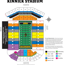 The Iowa Hawkeyes football stadium in Iowa City, Iowa.