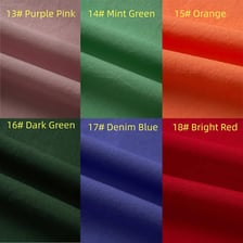 A piece of solid-color fabric with no visible pattern