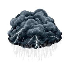 An ominous scene designed to appear alarming