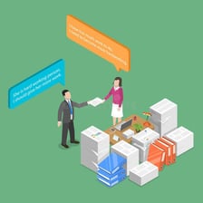 An illustration showing evidence that contradicts a stated claim.