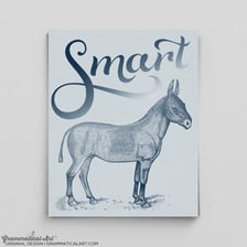 Illustration of a smug person making a sarcastic remark.