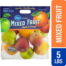 Apples and oranges shown together as examples of fruit
