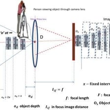 A person visually estimating the size of an object.
