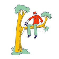 An illustration representing nonsensical or foolish ideas.