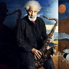 Sonny Rollins performing on tenor saxophone