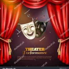 A theatrical scene combining dramatic emotion with comic elements.