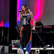 Mel C performing as Sporty Spice