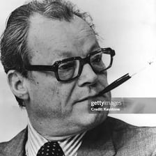 A portrait of German statesman Willy Brandt