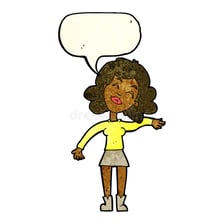 A person speaking with a playful, humorous expression