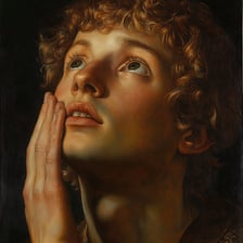 A person with a wistful expression suggesting intense longing.