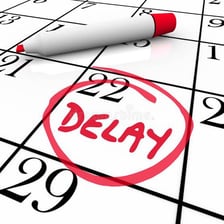 A calendar appointment marked as postponed to a later date.