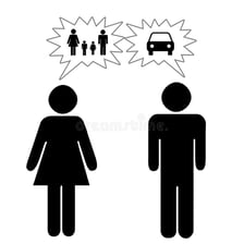 An illustration showing one main priority emphasized among several options