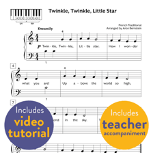 A short melody shown in musical notation.