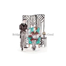 An illustration of Jeeves, the valet from P. G. Wodehouse’s stories