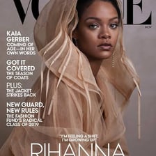 A magazine front cover featuring a large portrait and cover lines.
