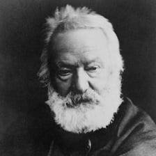 Portrait of French writer Victor Hugo