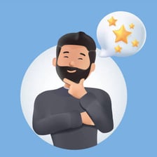 An illustration of a person imagining a hoped-for outcome.