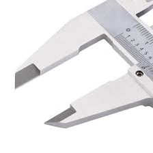 A caliper making a precise measurement