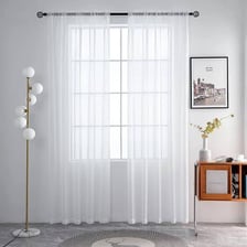 A thin, translucent fabric allowing light to pass through