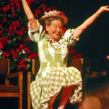 A portrait of Minnie Pearl, the Grand Ole Opry performer