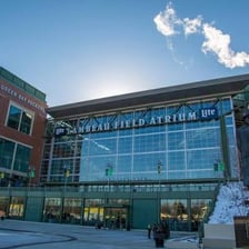 Lambeau Field, the Green Bay Packers stadium in Green Bay, Wisconsin.