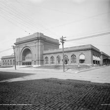 The historic Chattanooga Choo-Choo train station in Chattanooga, Tennessee.