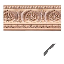 Decorative wooden crown molding installed where a wall meets a ceiling