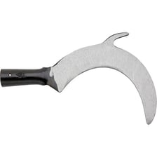 A curved-bladed billhook used for pruning branches