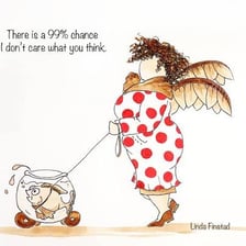 An illustration showing a person displaying unusual but harmless personality traits.