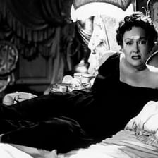 Gloria Swanson portraying Norma Desmond in Sunset Boulevard.