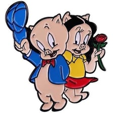 Images of Porky Pig and Babe, two recognizable fictional pig characters.