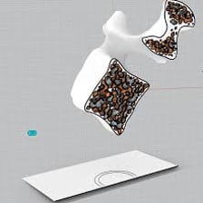 An object projecting outward beyond the surface around it