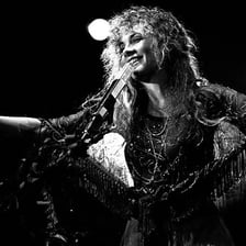 Stevie Nicks performing with Fleetwood Mac.