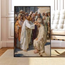 An artwork depicting a wondrous event understood as miraculous.