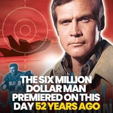 Steve Austin from The Six Million Dollar Man depicted with bionic enhancements