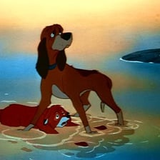 Copper the hound and Tod the fox from The Fox and the Hound