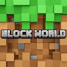 A Minecraft scene constructed from varied cubic blocks.