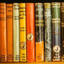 Agatha Christie mystery novels representing the whodunit genre