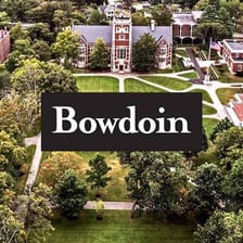 A view of the Bowdoin College campus in Brunswick, Maine.