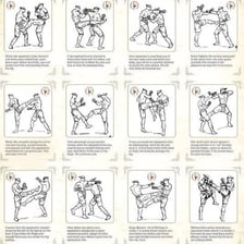 A defensive move responding to an incoming attack
