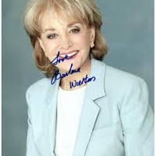 Portrait of journalist and television interviewer Barbara Walters