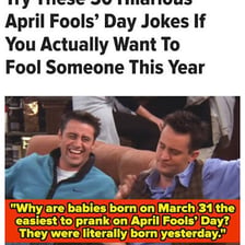 A person reacting after realizing they were tricked by a practical joke.