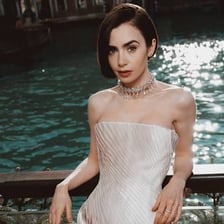 Portrait of actress Lily Collins