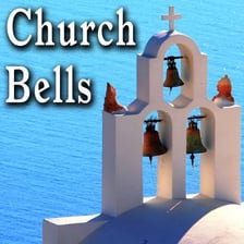 A large bell in a church tower.
