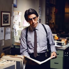 Richard Belzer portraying Detective John Munch on television.