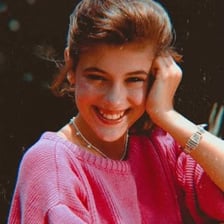 Alyssa Milano as Samantha Micelli in the sitcom Who's the Boss?