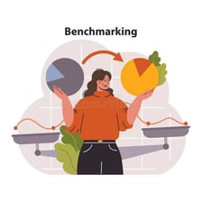 An educational illustration showing a measurement being compared with a reference standard.
