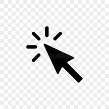 A computer cursor positioned over clickable link text on a webpage