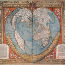 A historical map representing a cartograph.