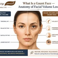 Portrait showing a very thin face with pronounced angular features